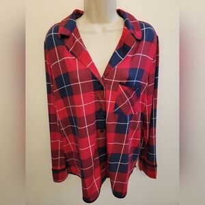 NWT Soma Long Sleeve Button Down Pajama Top (No Bottoms)